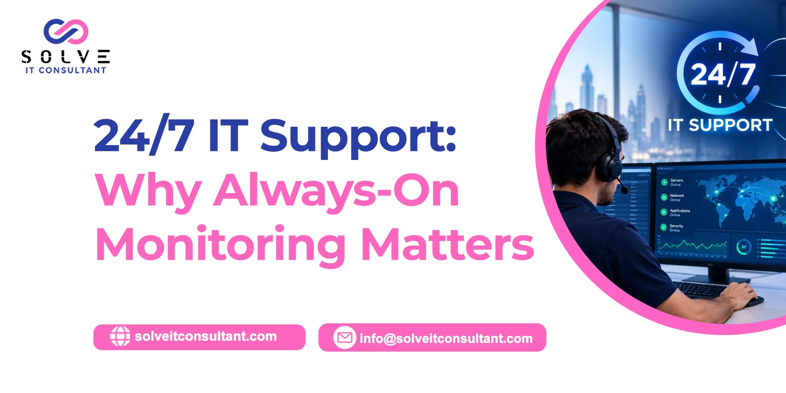 24/7 IT Support Services: Why Always-On Monitoring Matters